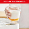 Tefal Multi Delices Express - Yaourtière - 6 Pots - Rouge - 5 Programmes automatiques - desserts lactés.
