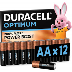 DURACELL Optimum Piles (Lot de 1AA 2) – Piles Alcalines 1.5V – 200 % d’actifs Power Boost.