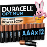 DURACELL Optimum Piles AAA (Lot de 12) – Piles Alcalines 1.5V