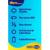 Scholl - Velvet Smooth Express Pedi - Rape électrique Bleue aux cristaux de diamants anti-callosités pour les pieds