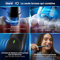 Oral-B Brosse A Dents Electrique iO 2 Noire - 3 Modes De Brossage Silencieux.