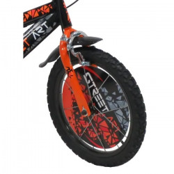 street art Vélo Enfant 16'' garçon, Noir et Orange