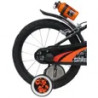 street art Vélo Enfant 16'' garçon, Noir et Orange