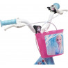 Vélo 16 pouce Reine des NEIGES 2 - Frozen II/Disney équipé de 2 Freins, Porte poupée et Panier Avant.