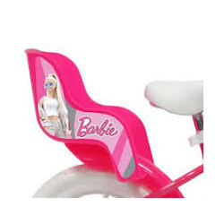velo 12 pouce fille licence barbie rose et blanc