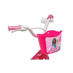 velo 12 pouce fille licence barbie rose et blanc