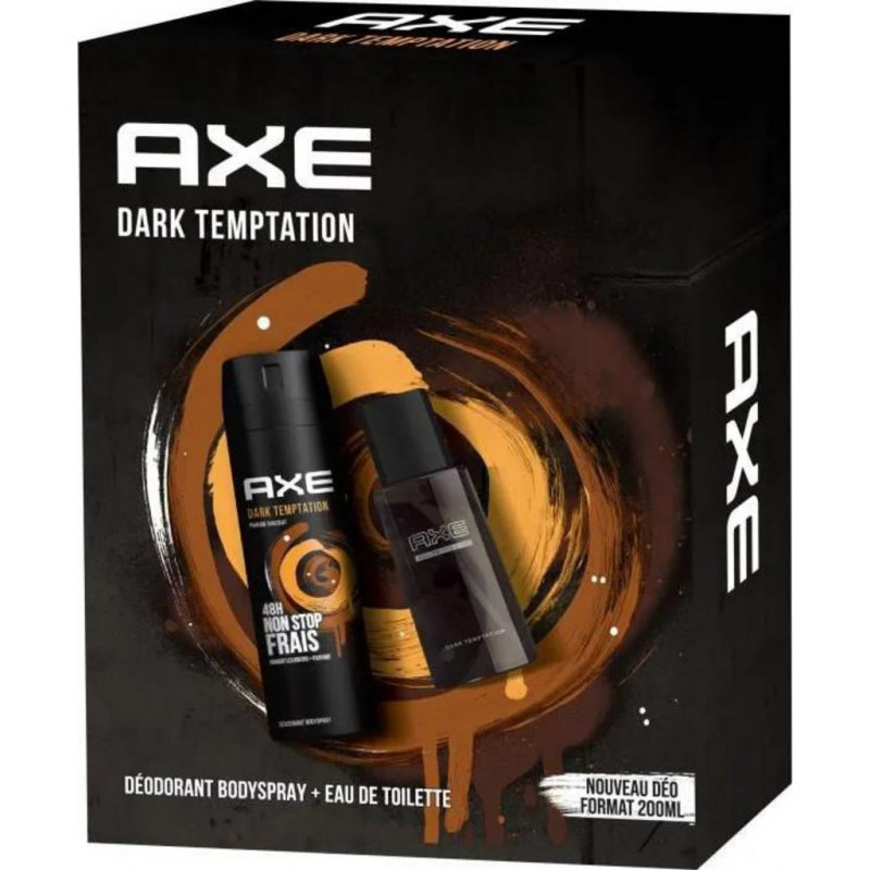 Axe Coffret Dark Temptation Déodorant  Eau de toilette.
