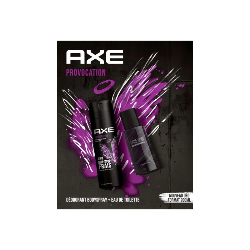 Coffret cadeau homme PROVOCATION avec 2 produits.