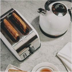 Livoo - Set petit déjeuner vintage grille pain et bouilloire