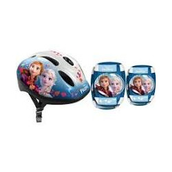 stamp casque Fille + Coudières/Genouillères la Reine des Neiges