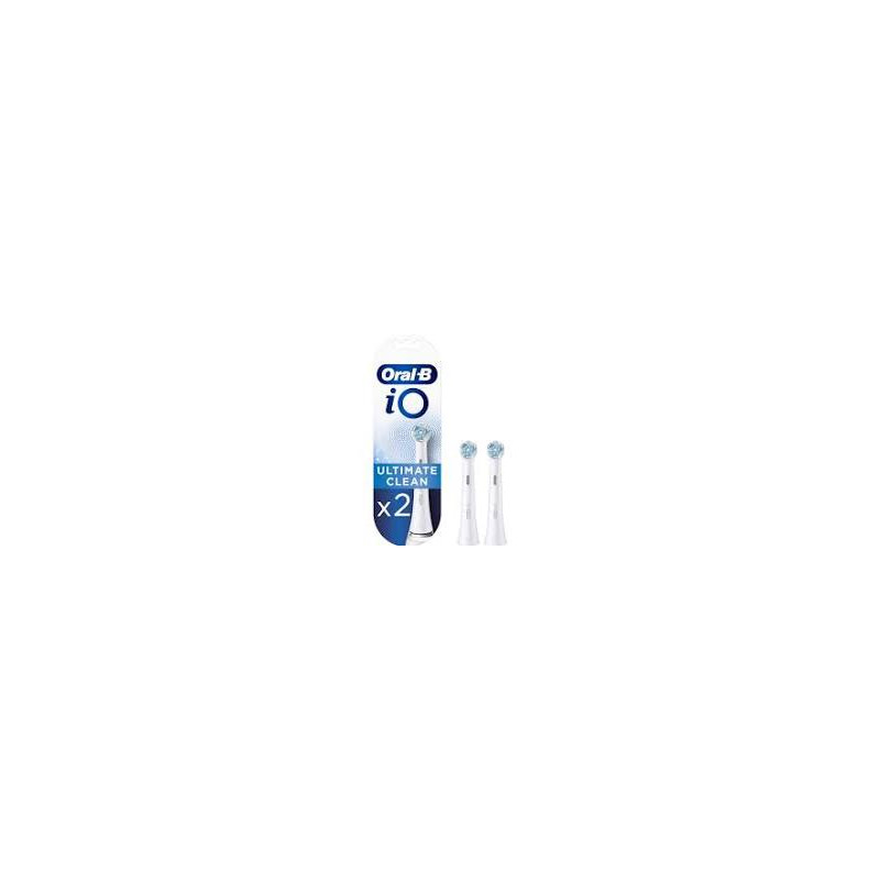 Oral-B iO series 3 Ultimate Clean Pack de 2 Brossettes de Rechange pour Brosse à Dents Électrique