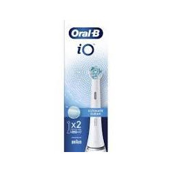 Oral-B iO series 3 Ultimate Clean Pack de 2 Brossettes de Rechange pour Brosse à Dents Électrique