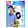 Micro Application Étiquettes Autocollantes Imprimable pour CD - Pochette 100 Étiquettes Papier Autocollant.
