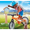 Playmobil Cycliste avec marmotte Multicolor 70303