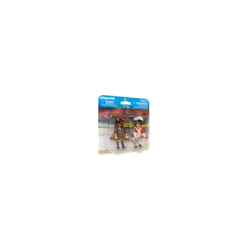 Playmobil 70273 Capitaine Pirate et Soldat.