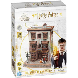 Asmodee CubicFun, Harry Potter Boutique Ollivander, Fabricants de baguettes, Jeu de construction, Puzzle 3D, 66 pièces