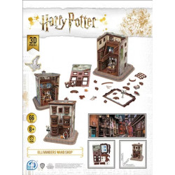 Asmodee CubicFun, Harry Potter Boutique Ollivander, Fabricants de baguettes, Jeu de construction, Puzzle 3D, 66 pièces