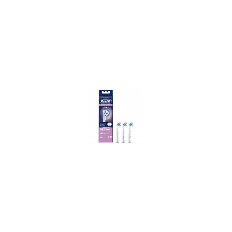 Oral-B Sensitive clean Rechange pour Brosse à Dents Électrique,Blanc , 3 unités
