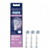 Oral-B Sensitive clean Rechange pour Brosse à Dents Électrique,Blanc , 3 unités