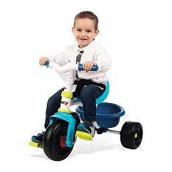 Smoby - Tricycle Be Fun Bleu - Vélo Enfant Dès 15 Mois.