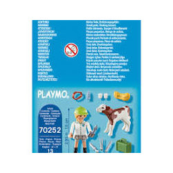 PLAYMOBIL Special Plus 70252 Vétérinaire et veau.