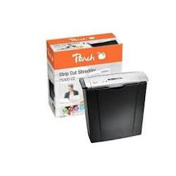 Peach PS400-02 Destructeur de documents à bandes, 6 feuilles.