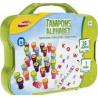Maped Creativ - Mallette Alphabet Loisirs Créatifs pour Enfants dès 3 ans-26 Tampons Pré Encre Lavable