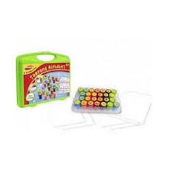 Maped Creativ - Mallette Alphabet Loisirs Créatifs pour Enfants dès 3 ans-26 Tampons Pré Encre Lavable