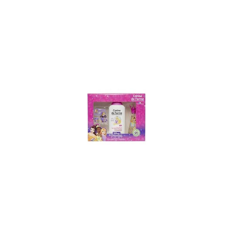 Corine de Farme - Coffret Cadeau Princesses Disney - Eau de Toilette 30ml + Gel Douche 300ml.